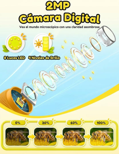 Microscopio de bolsillo para niños