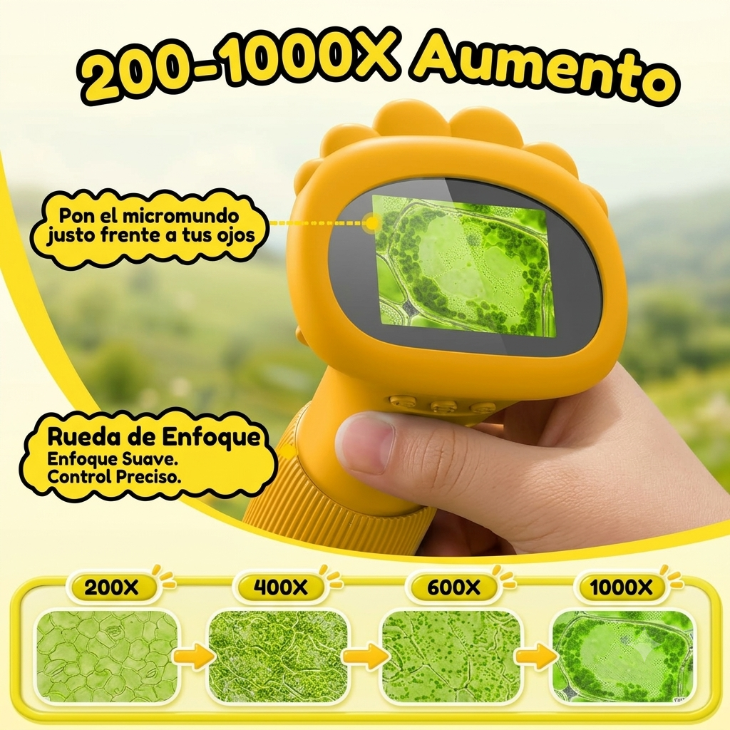 Microscopio de bolsillo para niños