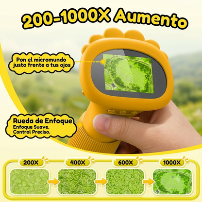 Microscopio de bolsillo para niños